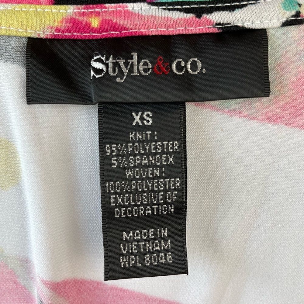 NWT Style & Co Ray of Light Sleeveless Blouse Top Size XS - Picture 5 of 6